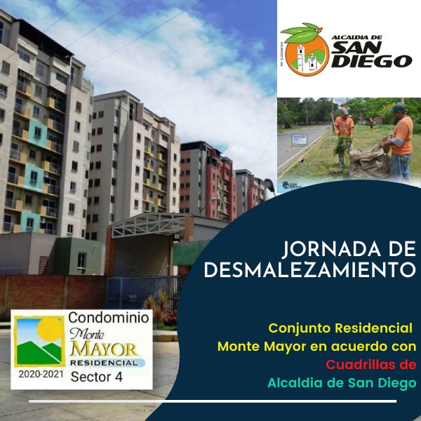 SE INICIO CON EXITO...! Jornada de desmalezamiento en Conj. Residencial Monte Mayor, de la mano con la Alcaldia de San Diego. Se hizo entrega de los productos de la cesta basica a la cuadrilla de la alcaldia en agradecimiento por su Valiosa Colaboracion...! El Lunes 08-02-2021 continua la jornada...!
